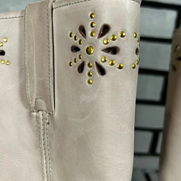 Frye Boots Western Women's Light Pink Heeled Boots 10 - Picture 4 of 10